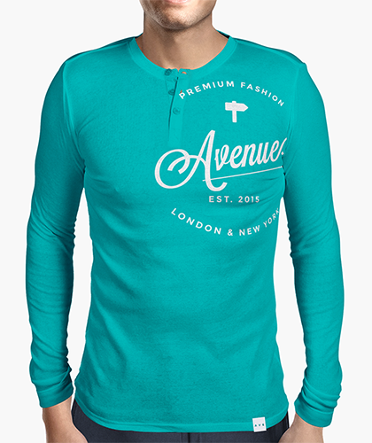 Polera Hombre Walled Ls Verde