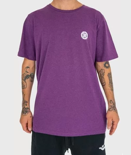 Polera Morada Hombre Gangsta